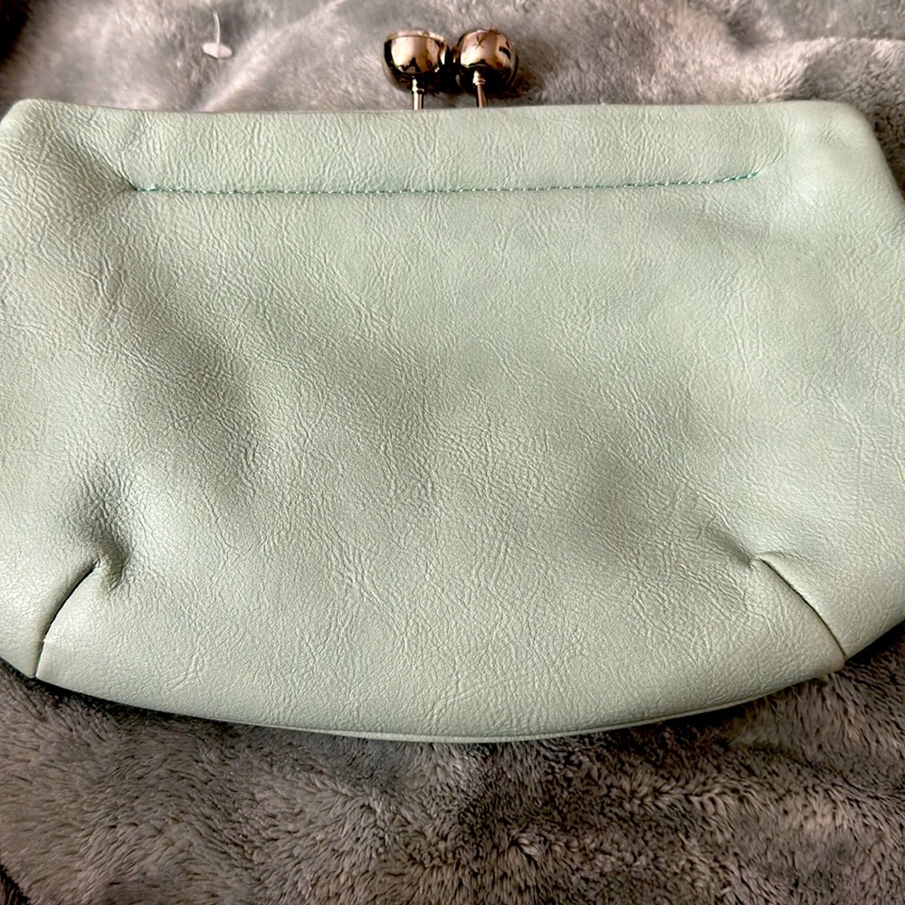 Winter Mint Kissing Clasp Clutch Bag from The Limited
